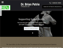 Tablet Screenshot of drbrianpetrie.com